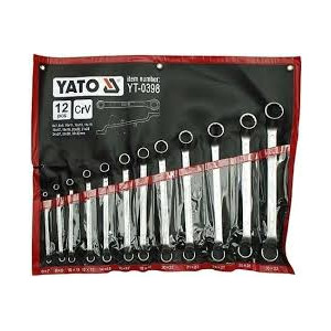 Klucze oczko-odgięte kpl.12cz. 6*32mm Yato